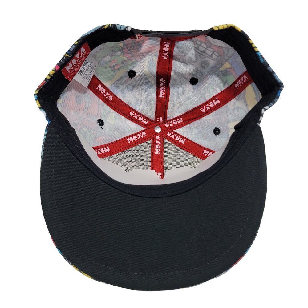 Maya Studio Colorful Cartoon Collage Snapback - Picture 8 of 9